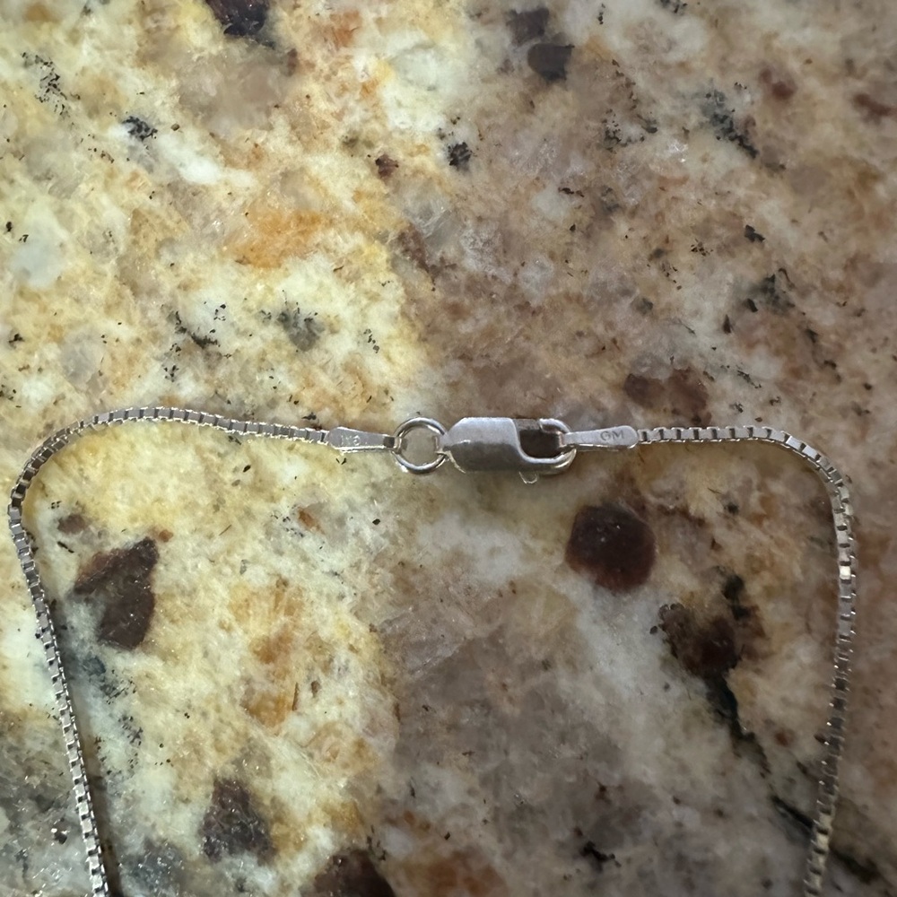 Source Unknown Silver Star Necklace With Pearl - image 4